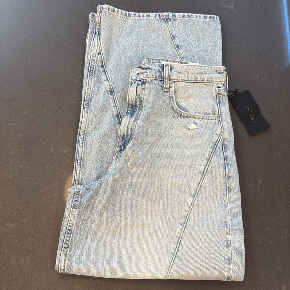 NWT Rag & Bone Sofie Splice High-Rise Jeans - Picture 4 of 10